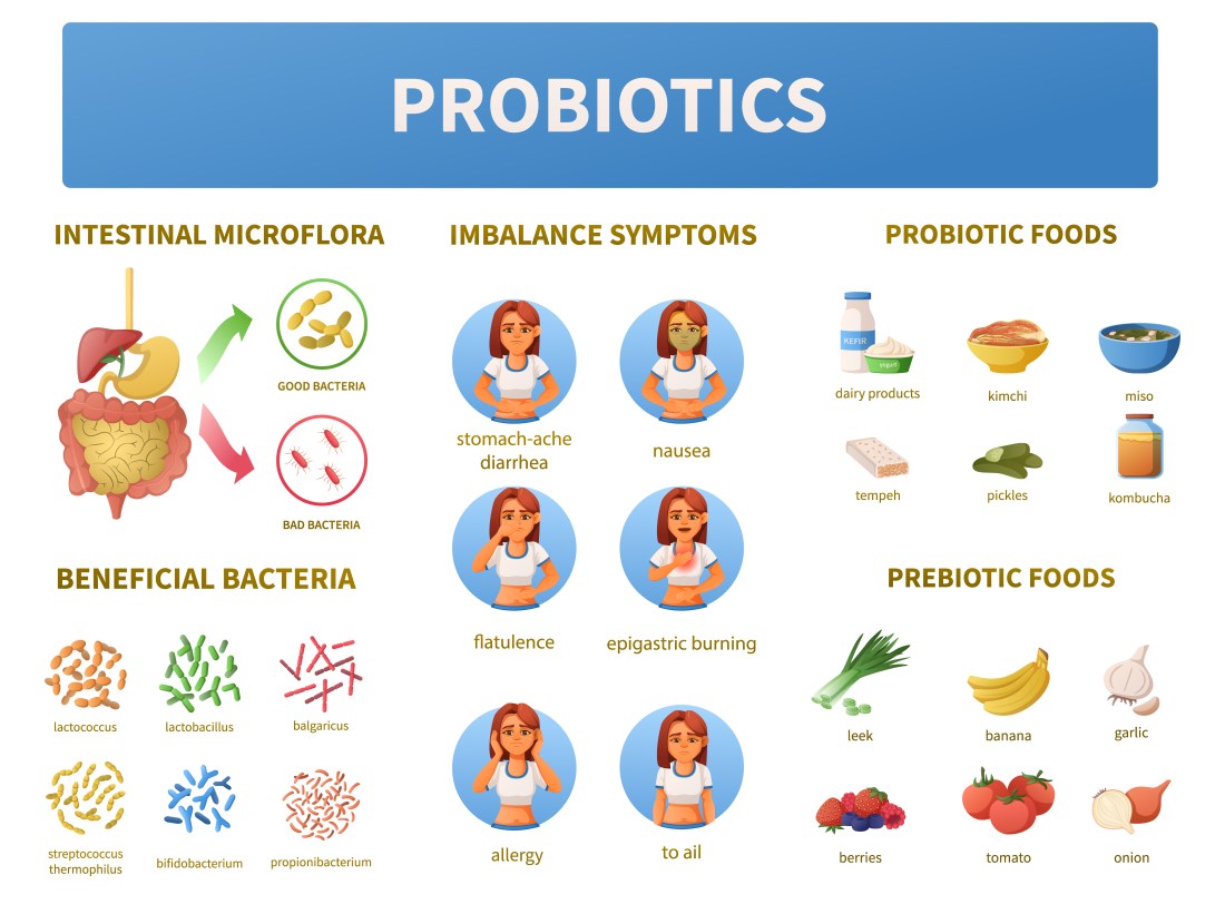 Probiotics infographics 