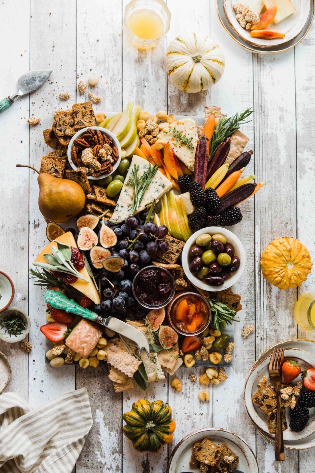 table with a lot of healthy food