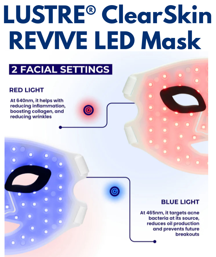  LUSTRE® ClearSkin REVIVE LED Mask 