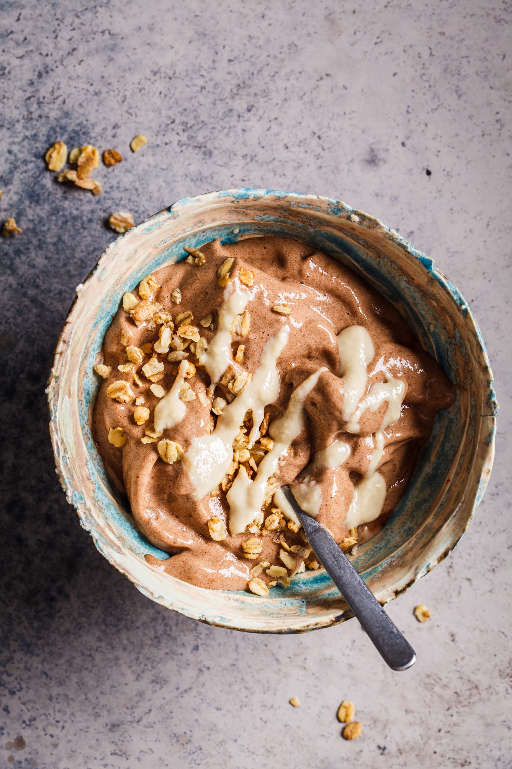 Chocolate, banana & tahini soft whip...