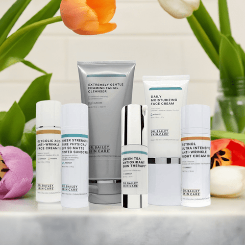 Ageless Rejuvenation Skin Care Kit reduces age spots and smooths skin texture.