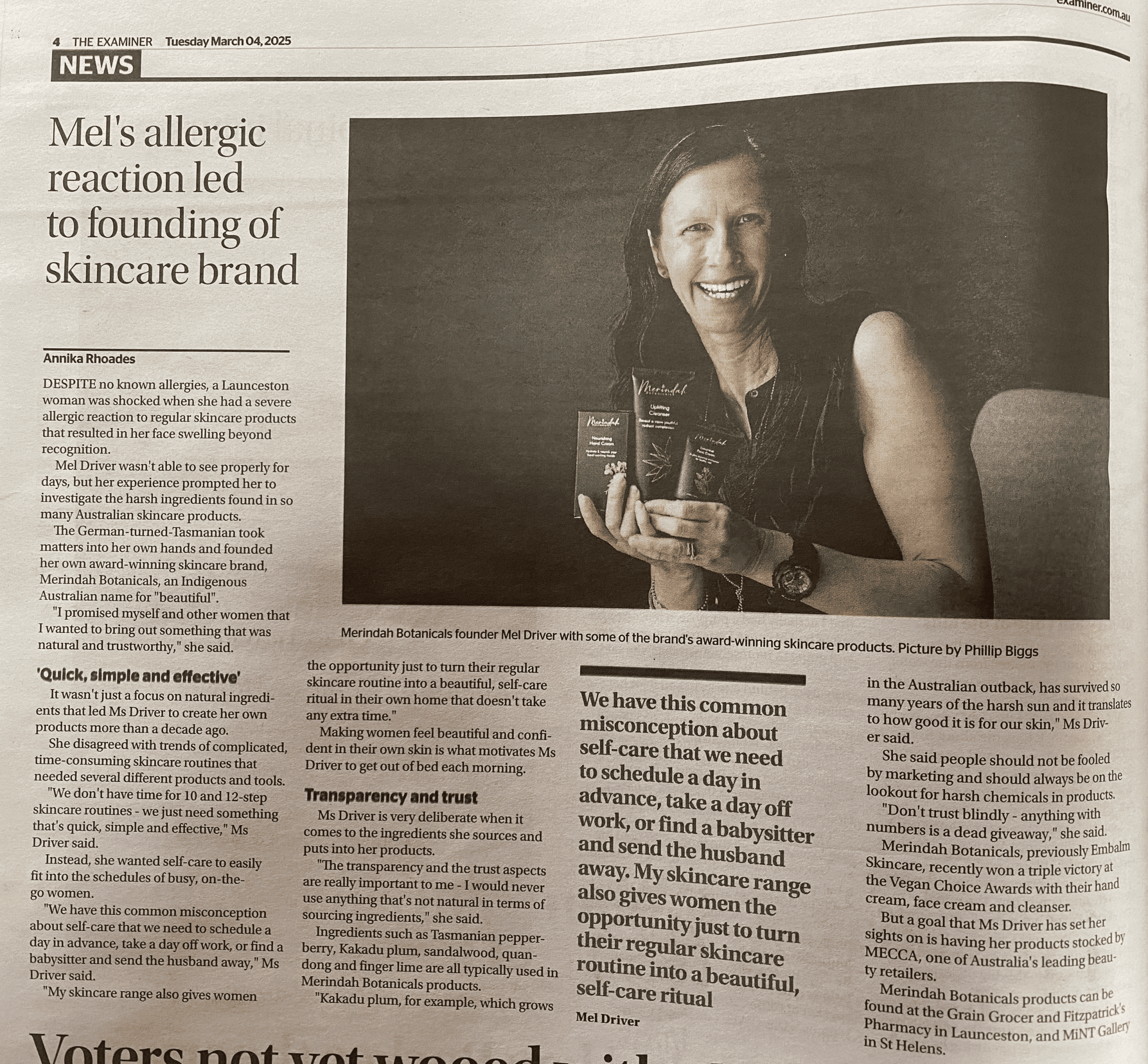 Merindah Botanicals Featured in The Examiner