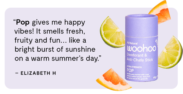 Pop natural deodorant by Woohoo Body