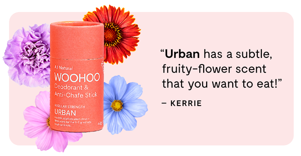 Urban natural deodorant by Woohoo Body