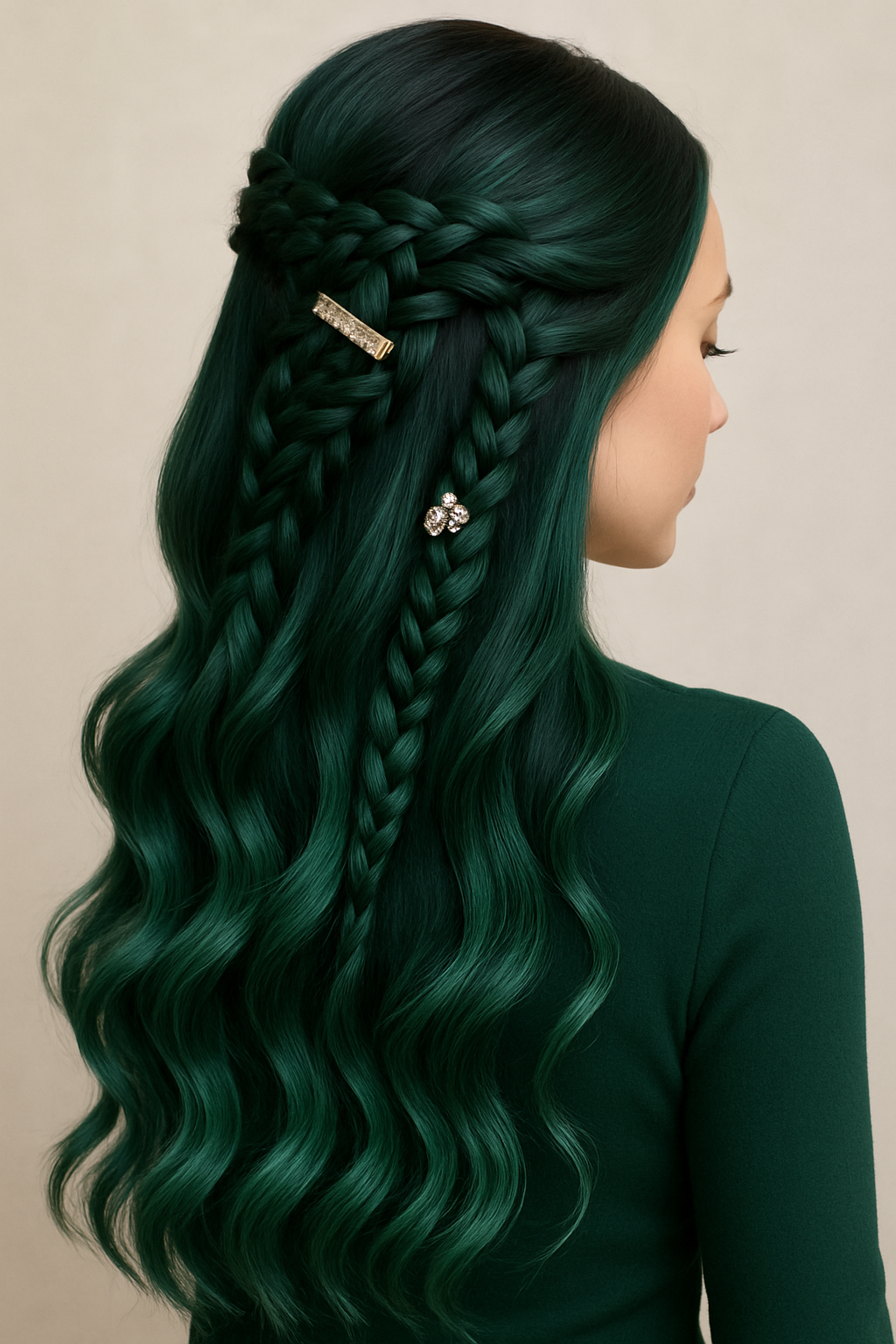 Enchanting Elegance: A Luxe Braided Hairstyle...