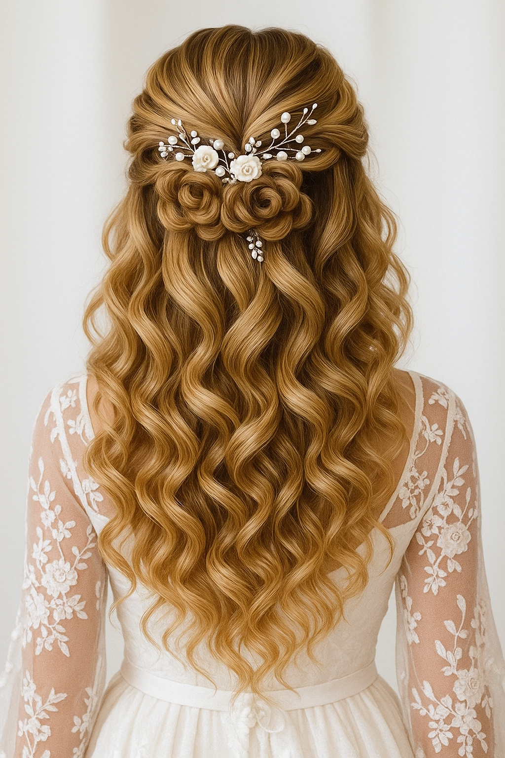 Fairytale Elegance: The Bridal Hairstyle of...