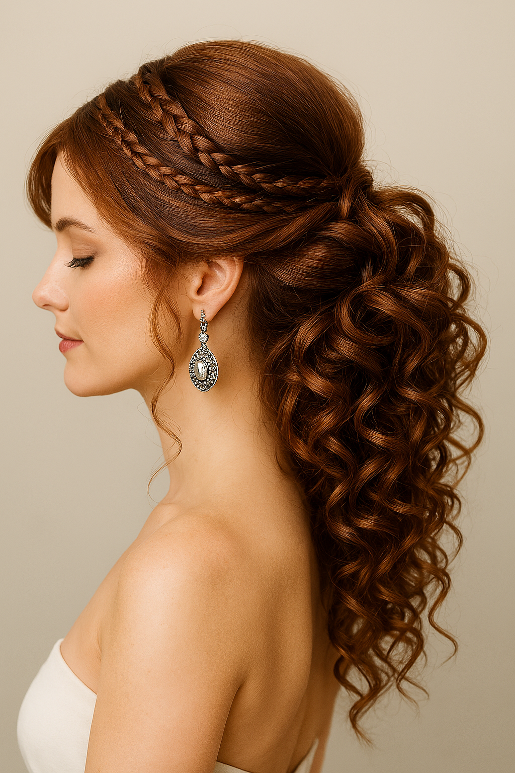 Crowned in Curls: The Braided Low...