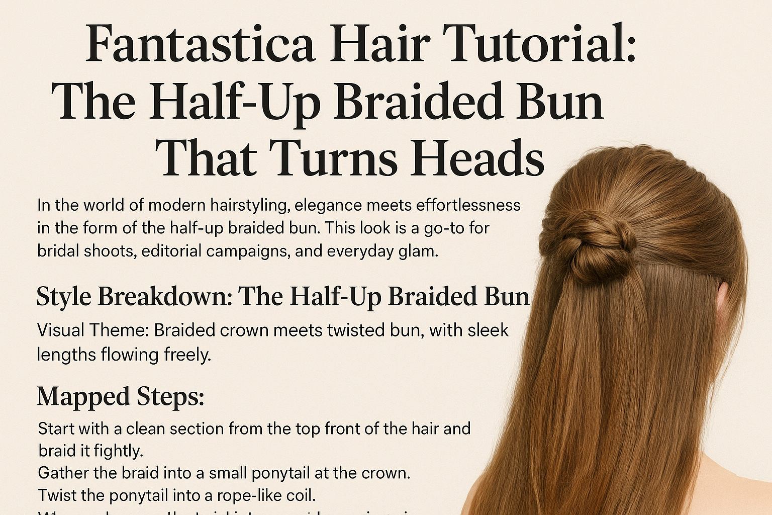 Fantastica Hair Tutorial: The Half-Up Braided...