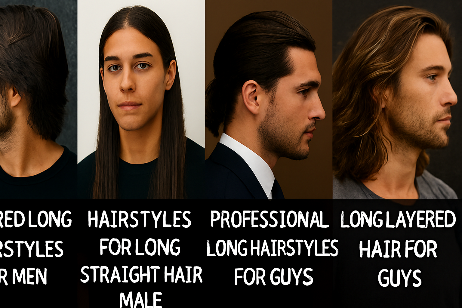 Long Hairstyles for Men: Layered, Sleek,...