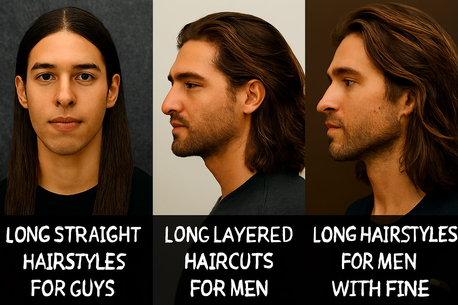 Long Hairstyles for Men: Sleek, Layered,...