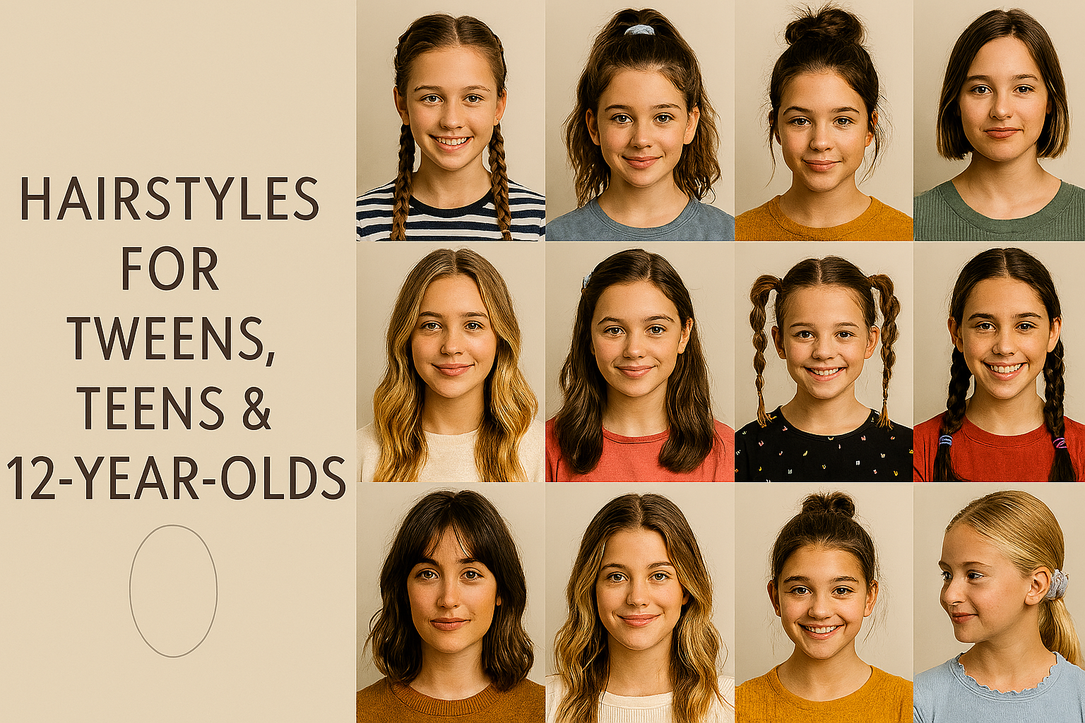 Hairstyles for Tweens, Teens, and 12-Year-Olds:...