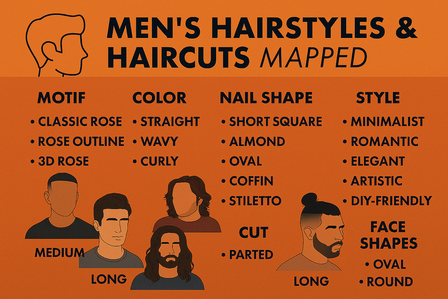 Men’s Haircut Styles 2025: Mapped by...
