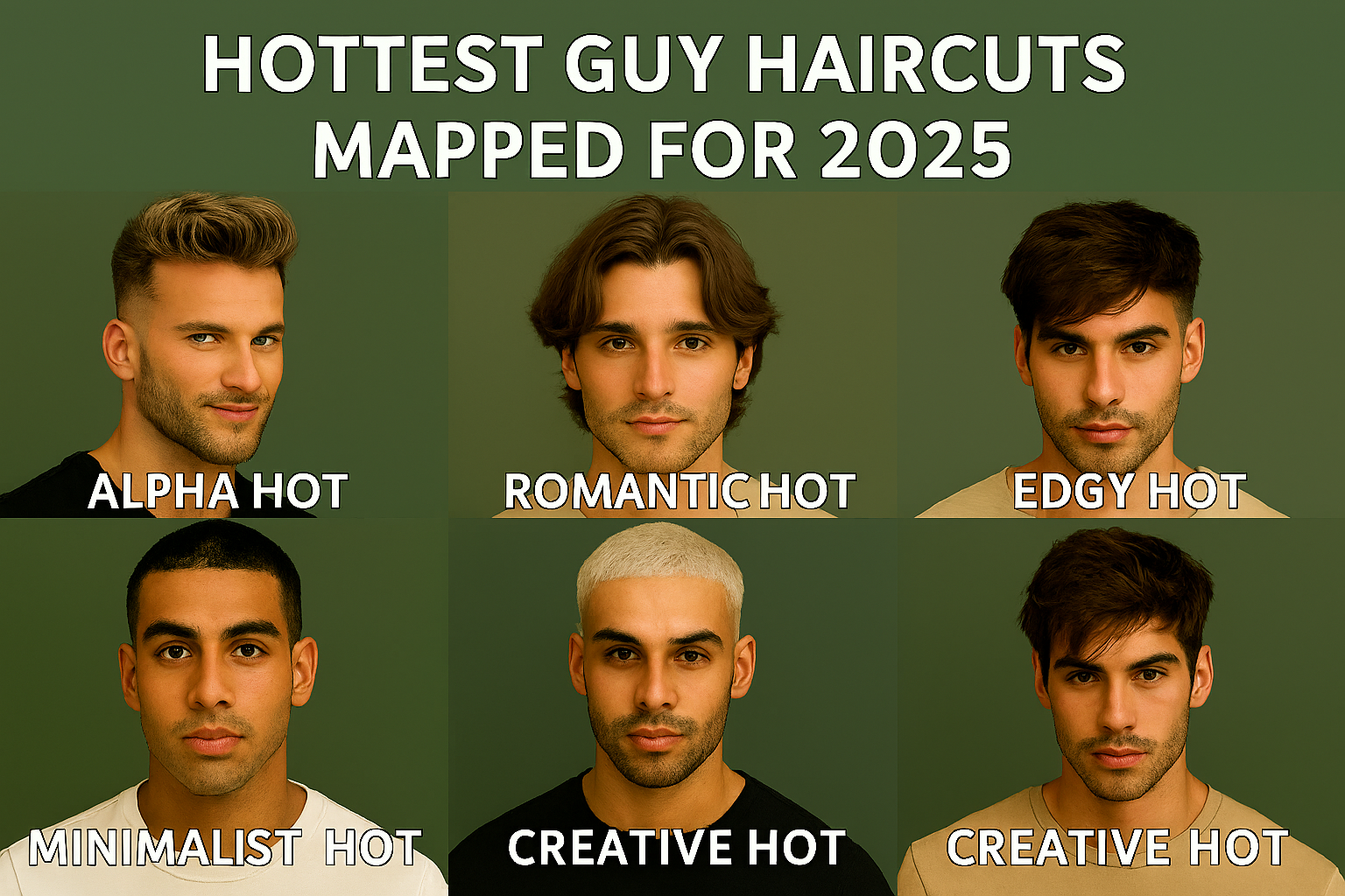 Hot Male Haircuts in 2025: Mapped...