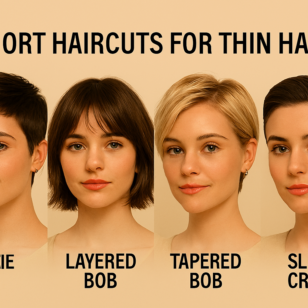 Short Haircuts for Thin Hair in...