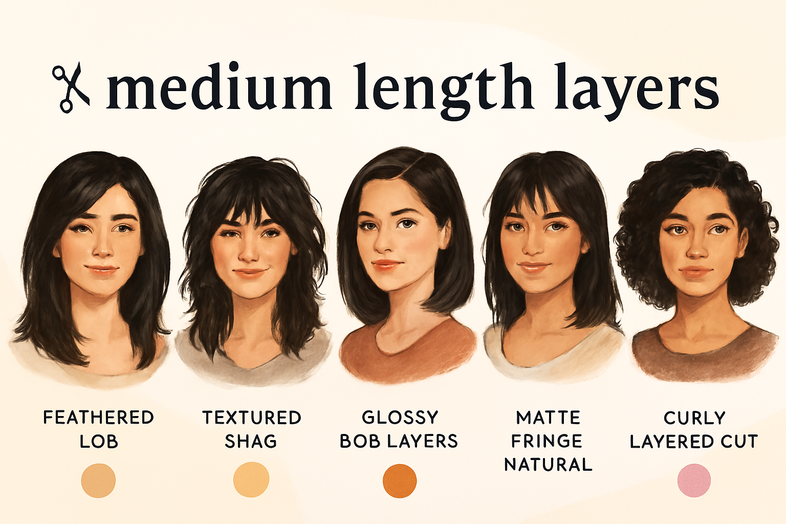 Medium-Length Layered Haircuts (2025): Mapped Movement,...
