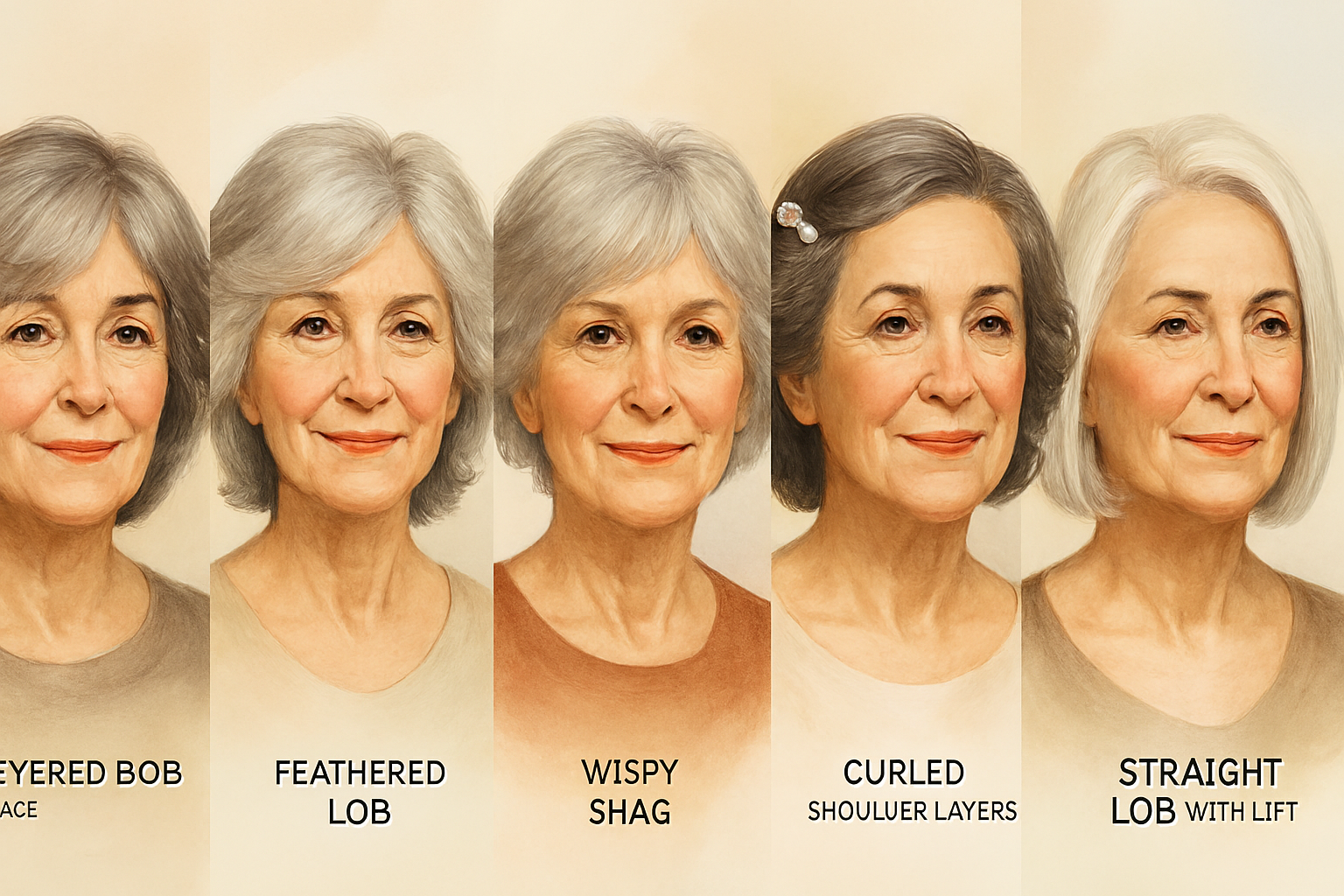 Medium-Length Hairstyles for Women Over 70...