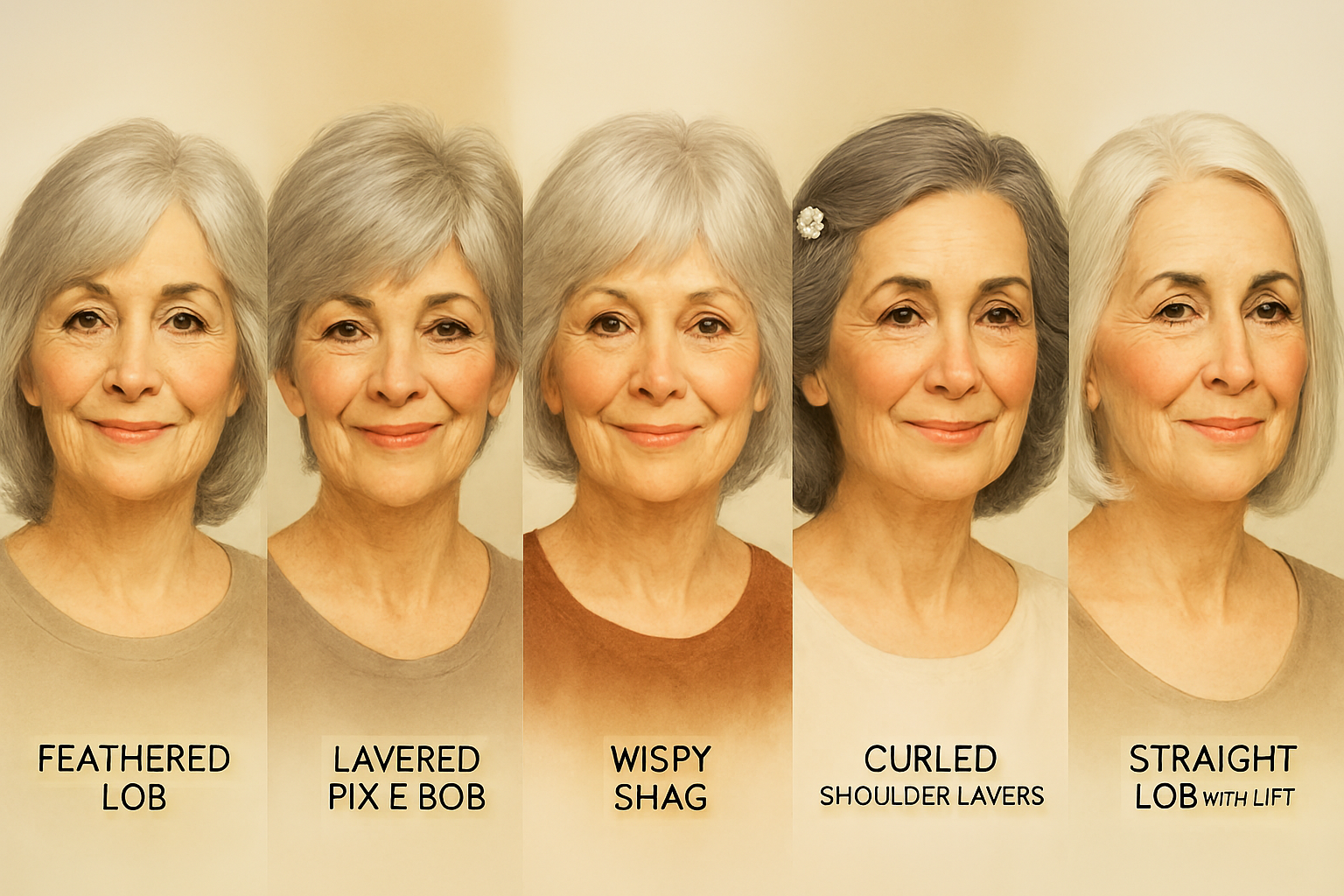 Hairstyles for Senior Women Over 70...