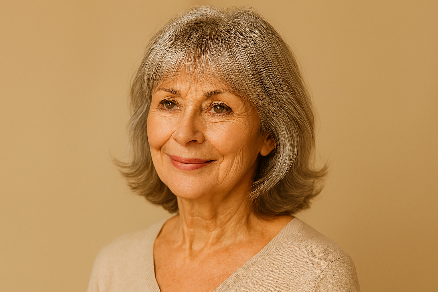 Medium-Length Hairstyles for Women Over 70...