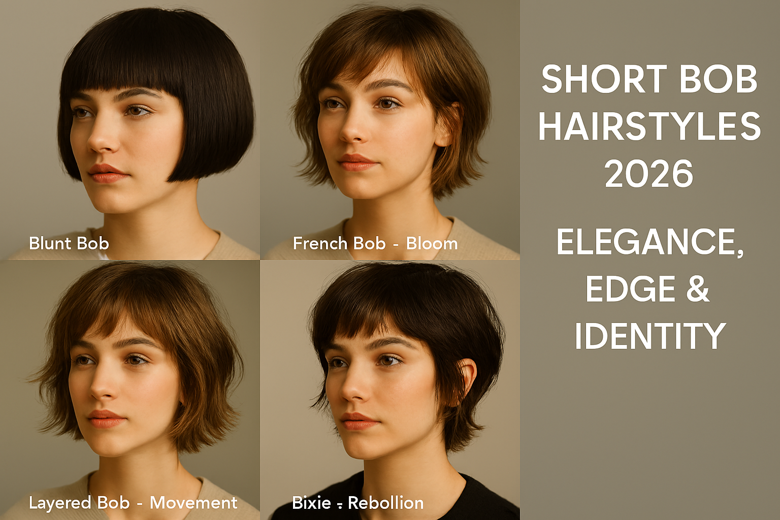 Short Bob Hairstyles for Women (2026):...