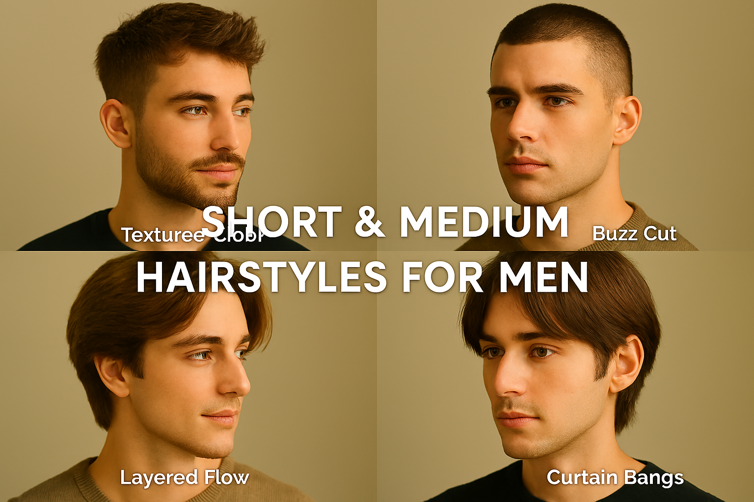 Short and Medium-Length Hairstyles for Men...